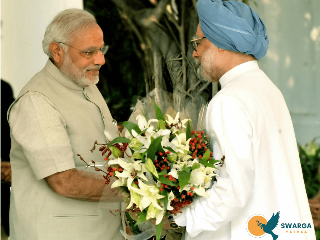 Manmohan Singh With Narendra Modi