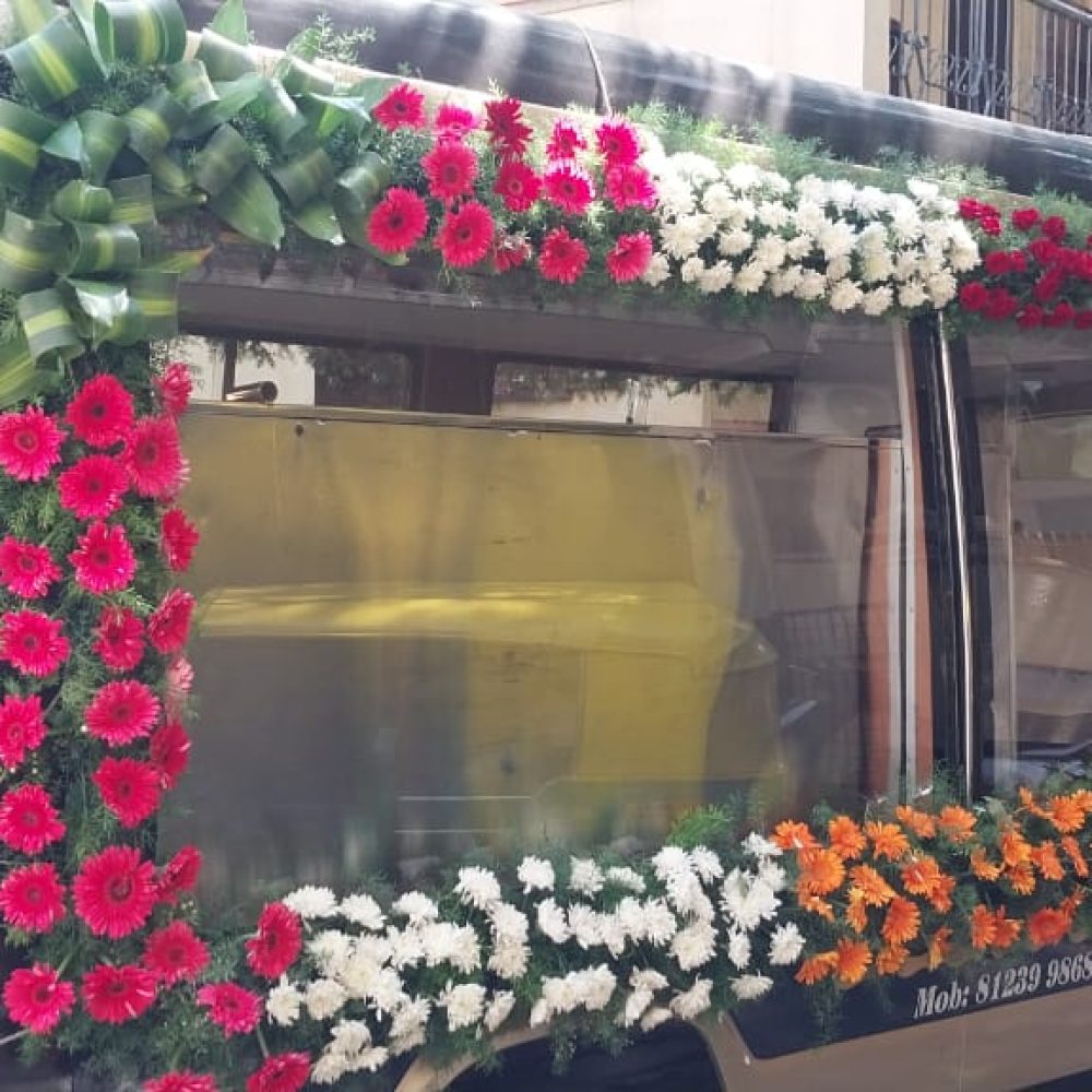 Glass Hearse Van for funeral services and cremation services in bangalore